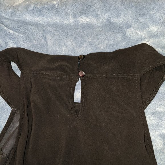 Torrid Black and Silver Studded Polyester Blouse - Picture 4 of 4